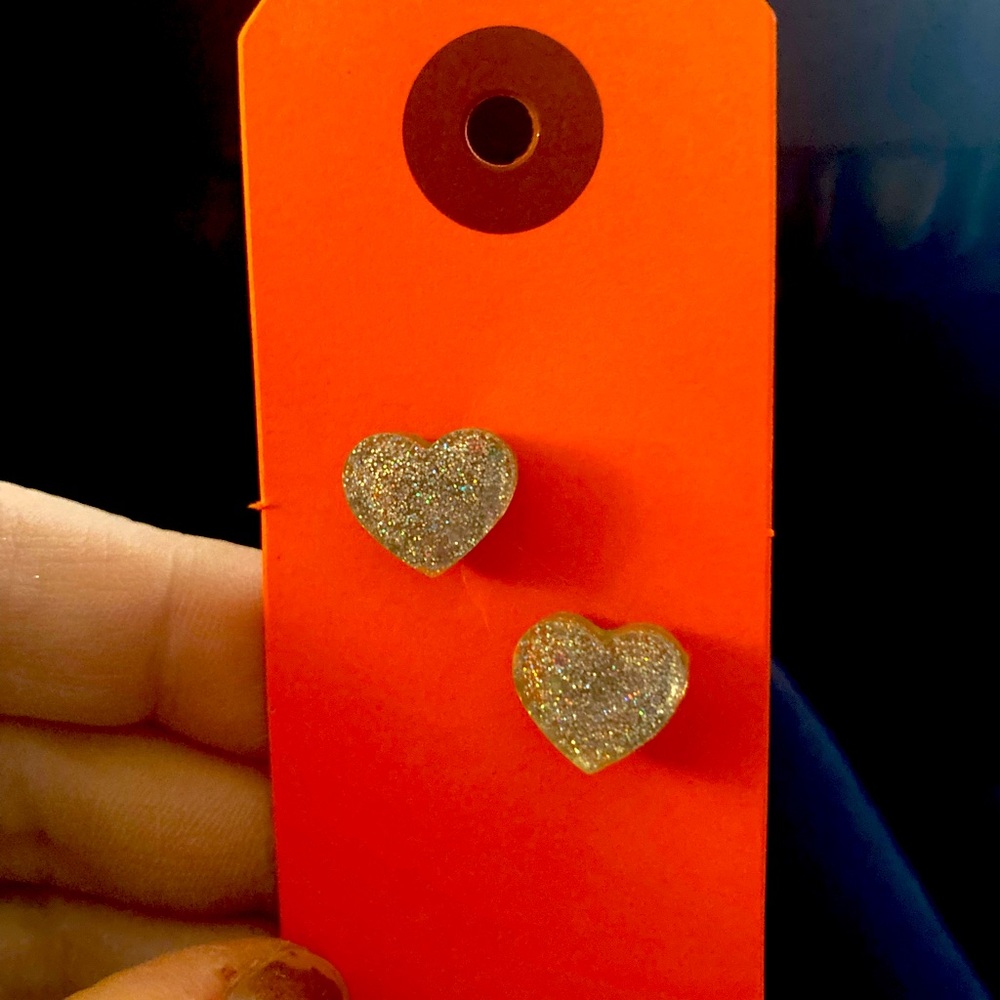 Handcrafted resin earrings with surgical steel stud and backings, can customize!